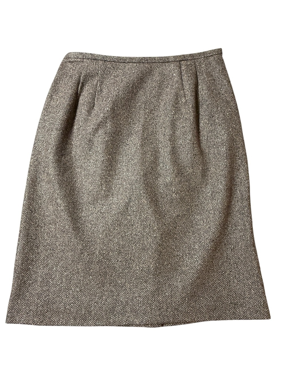 Talbots Wool Blend Pencil Skirt Brown Lined Women’s 10